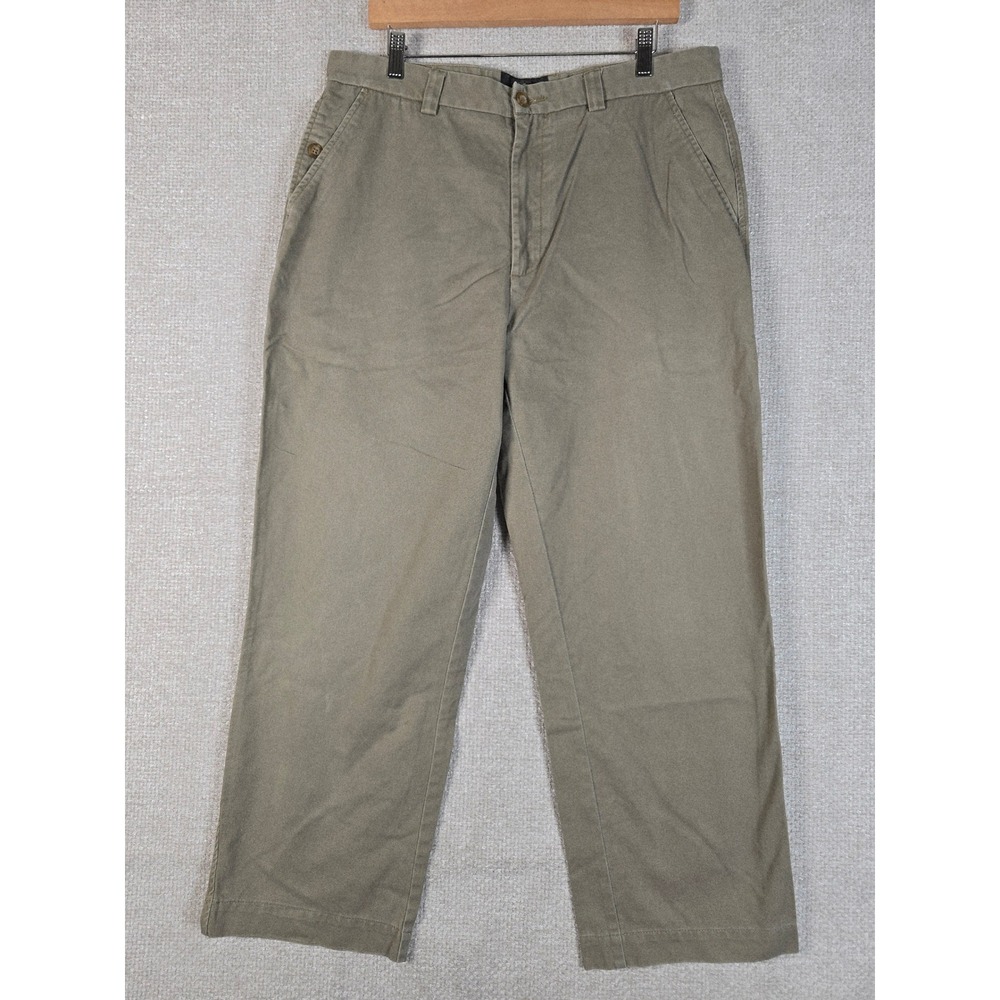 Redhead Mens Olive Green Canvas Utility Pants Straight‎ Leg 35x29 (Tag 35x32)